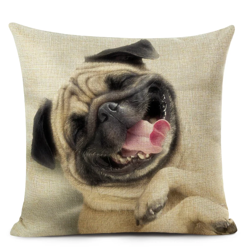 Персонализированные фото наволочки по индивидуальному заказу Мопс украшения