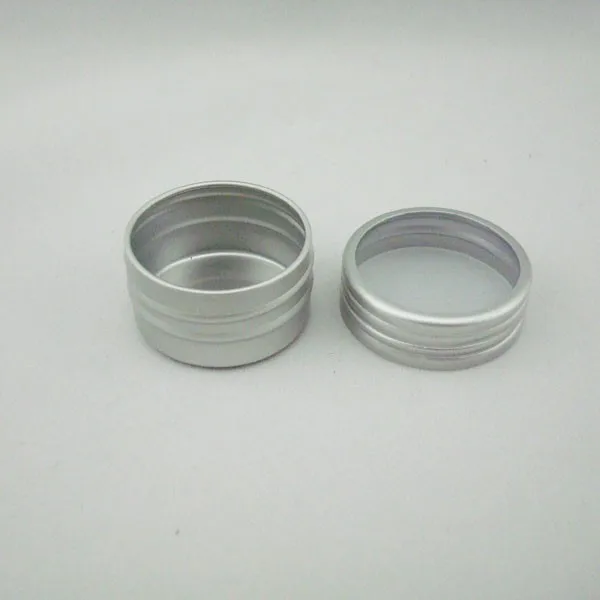 

50pcs/lot 10ml aluminum jars with PVC window screw lid,10g aluminum canister, mini aluminum package container ZKH51