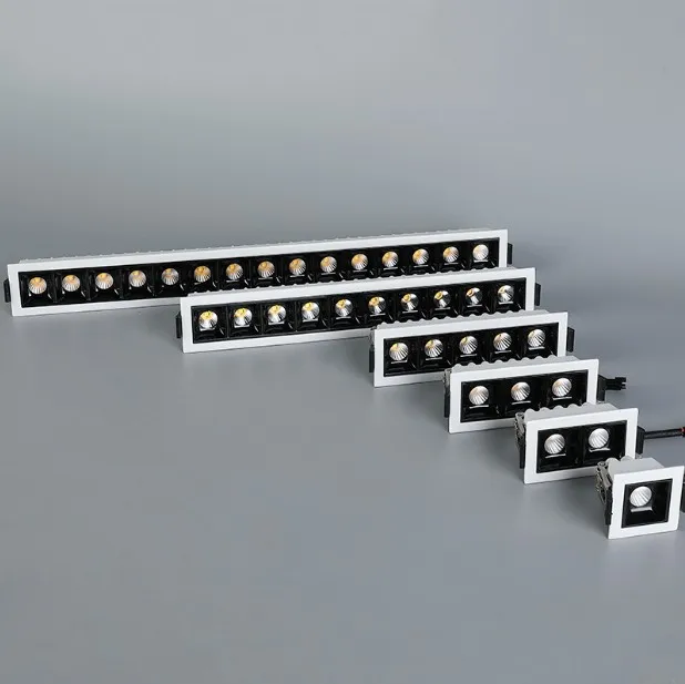 Dimmable Mordern линейный светильник встраиваемый потолочный Точечный бар креативная