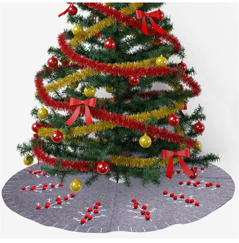 

New year christmas decor Christmas tree skirt dress up atmosphere decoration DIY christmas decorations for home 1pcs FZ327