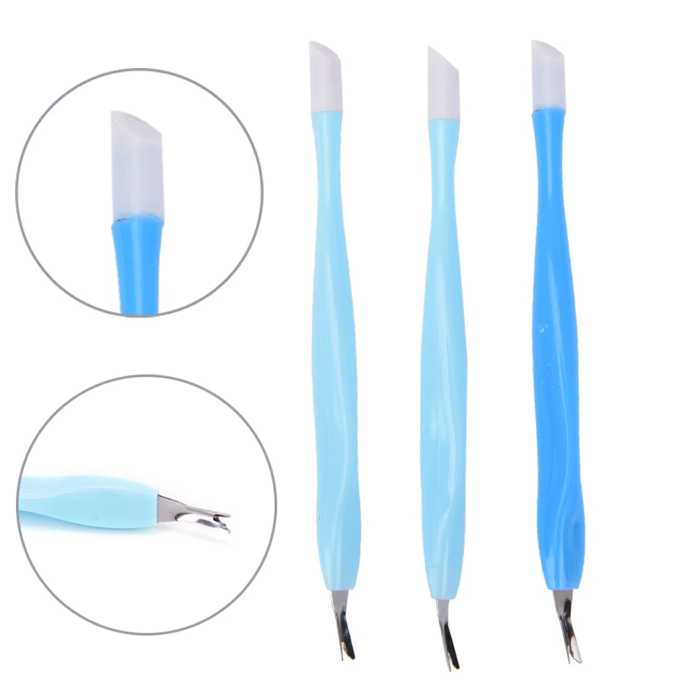 

1Pcs 2 Ways Manicure Nail Foot Tools Clean Nails Dead Skin Fork Spoon To Push The Cuticle Pusher Knife Exfoliating