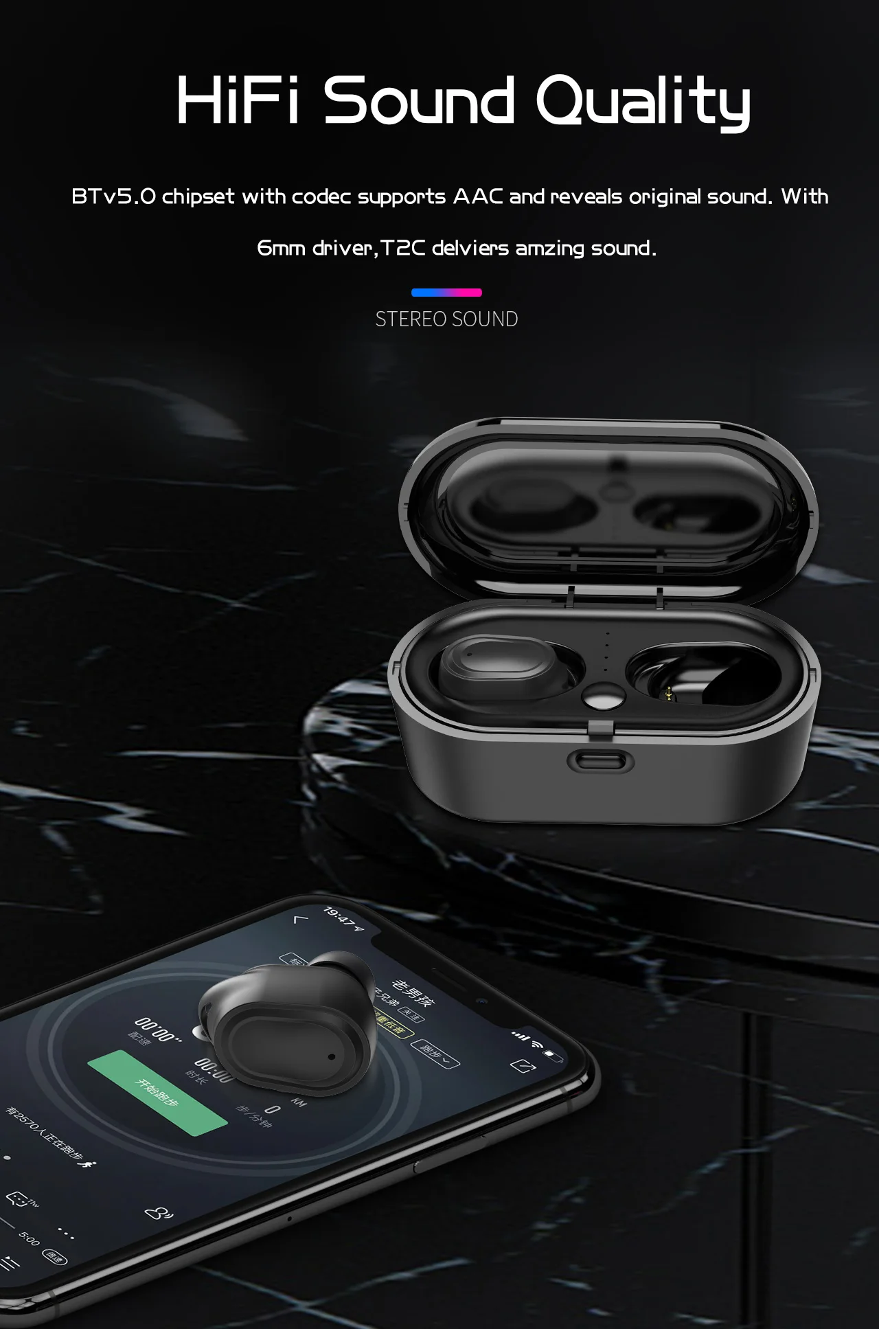 LYMOC Air 2 Bluetooth 5,0 беспроводные наушники TWS наушники нового поколения наушники двойной HD микрофон для iPhone Xiaomi huawei