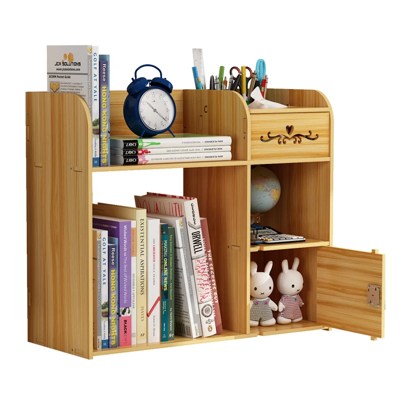 

Office Desktop Shelf Student Dormitory Artifact Table Simple Small Bookshelf Lovely Girl Heart Home Receipt Box