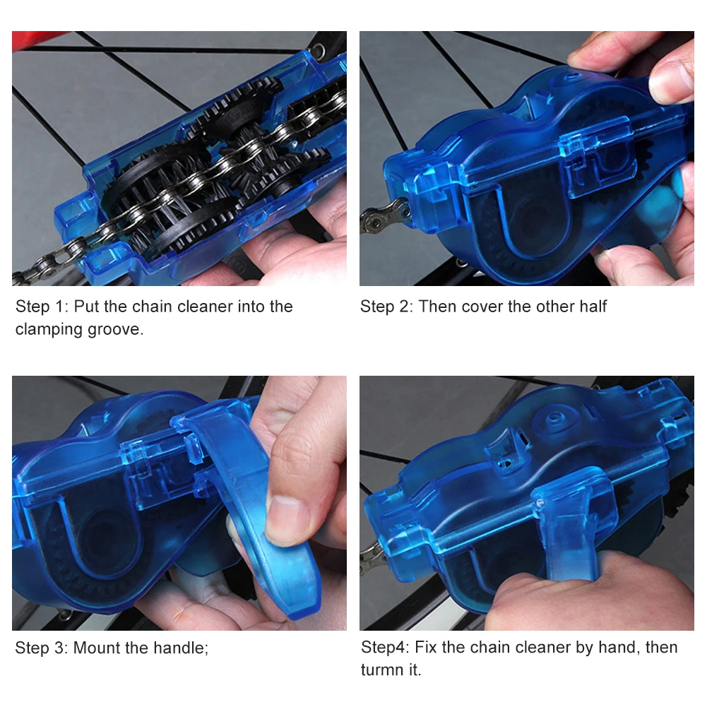 

Bicycle Chain Cleaner Portable Mountain Bike Clean Machine Brushes MTB Road Bike Cycling Cleaning Kit Outdoor Sports Wash Tools