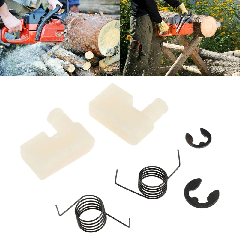 

6Pcs(2Sets) Tool Parts Chain Saw Flywheel Starter Pawl + Spring + Clip For Chainsaw Parts 4500/5200/5800/43CC/45CC