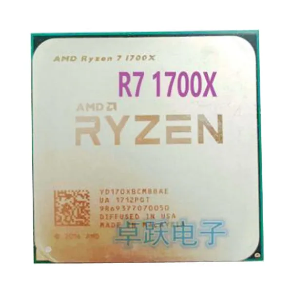 Восьмиядерный процессор AMD Ryzen 7 1700X R7 3 4 ГГц YD170XBCM88AE Socket AM4|processor i5|core processorintel core