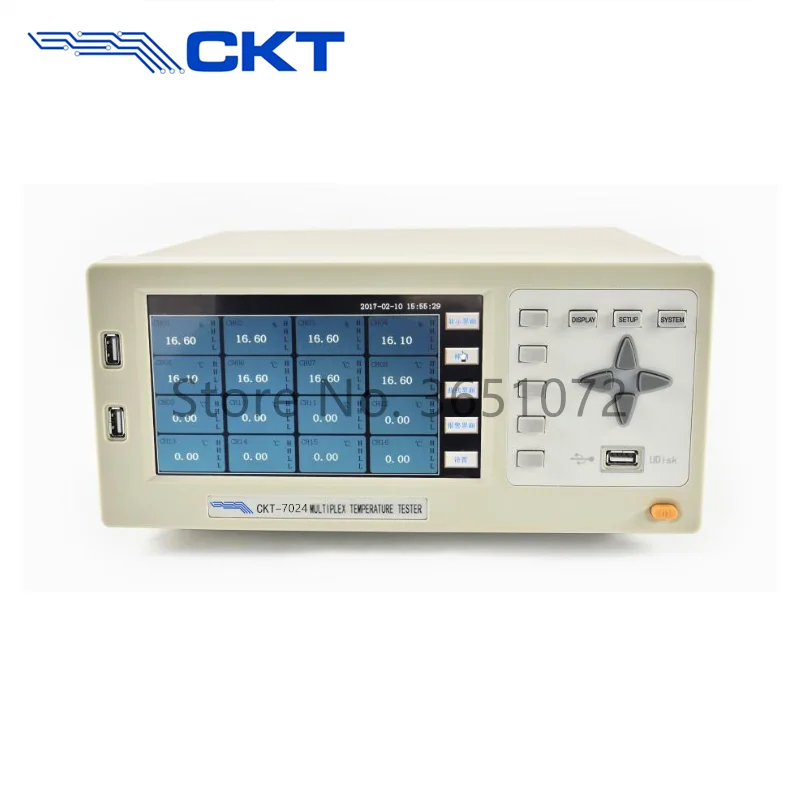 CKT-7024 мультиплексный тестер температуры с функцией измерения температуры и влажности 24 канала