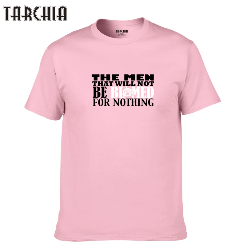 Футболка TARCHIA мужская с коротким рукавом хлопок брендовая тенниска Повседневная