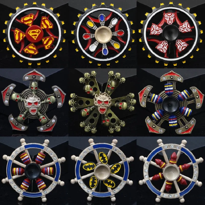 

Cool Stuff Double Layer Fidget Spinner Metal Alloy Rudder Gear Wheels Hand Spinner for Adult Kids Stress Relief Gyro Desk Toys