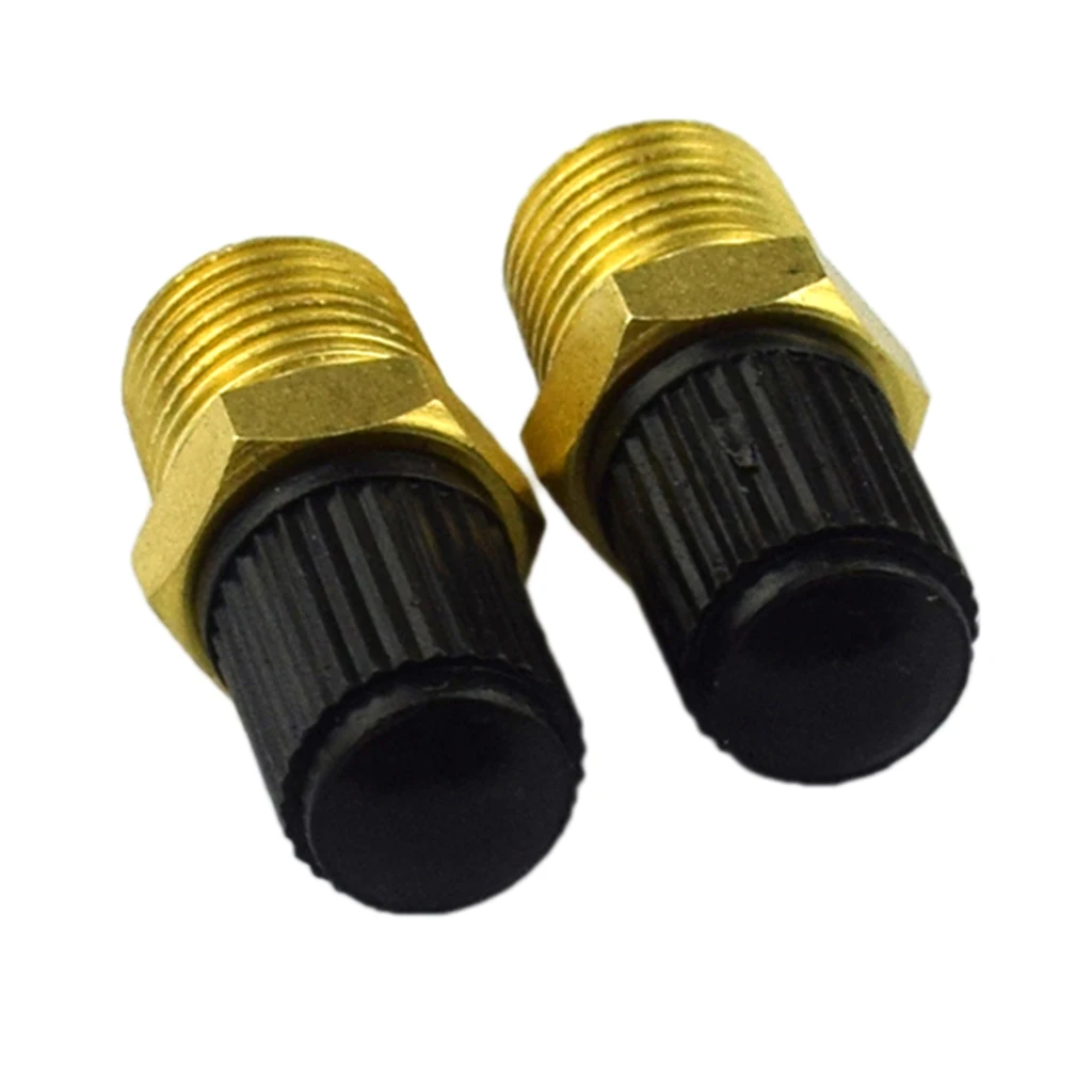 

2 Pcs 1/8" NPT MPT Brass Air Compressor Tank Fill Valve Air Compressor Relief Valve Pressure Release Regulator Car Accessories