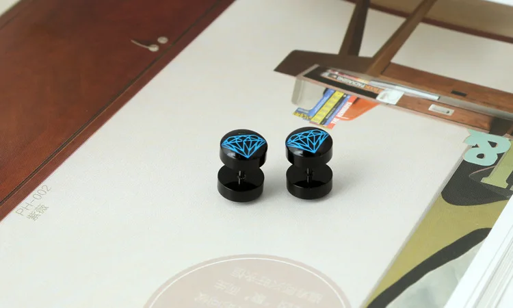 Мужские серьги гвоздики E87 в японском и южнокорейском стиле|Серьги-гвоздики| |