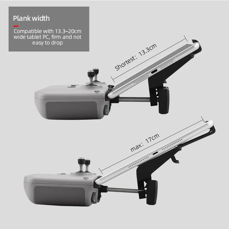 BRDRC Remote Control Tablet Extension Holder Bracket Mount Clip Stand For DJI Mini 2/ Mavic Air 2 Drone Accessories |