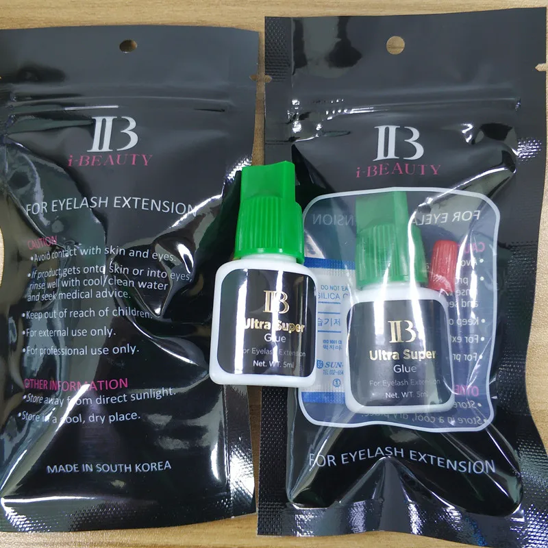 Бесплатная доставка, i-beauty, 1 флаконпартия, IB Ultra, супер клей, индивидуальный быстросохнущий клей для наращивания ресниц, зеленая крышка, 5 млбутылка (art.: 7a80619dd) - 7a80619dd