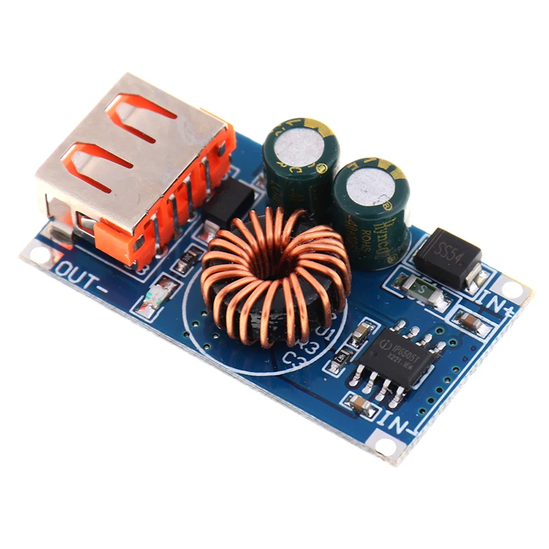 

1Pcs USB DC Step Down Module 12V 24V To QC3.0 Phone Fast Charge