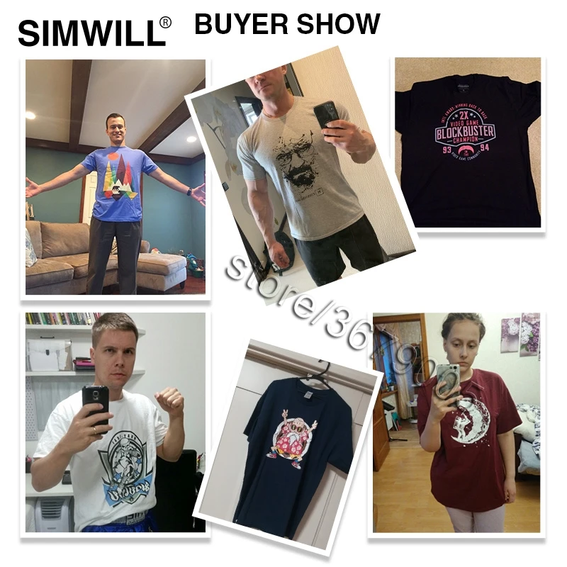 Футболка мужская с коротким рукавом круглым вырезом и графическим