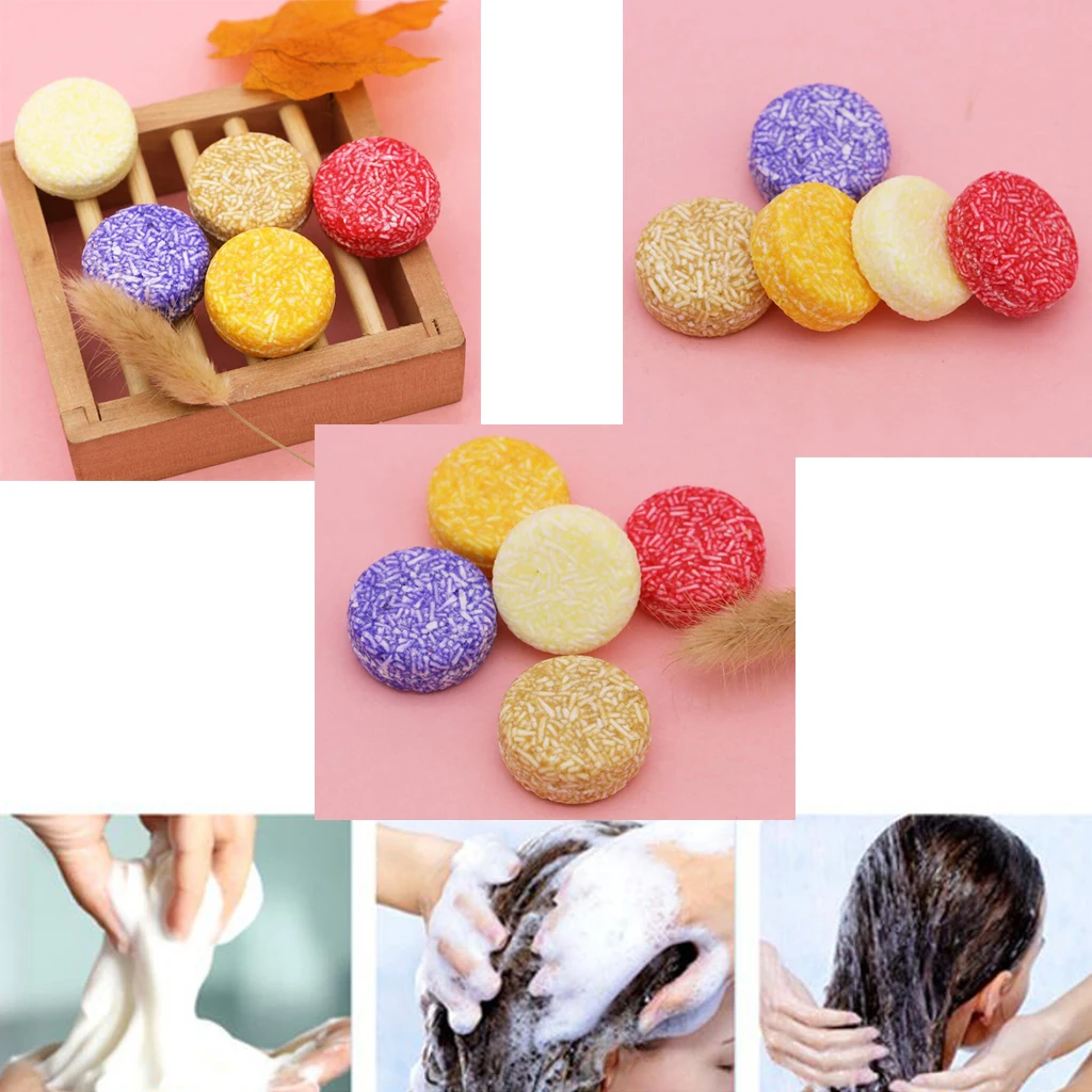 5 Pcs Hair Darkening Shampoo Bar-Natural Organic Conditioner And Repair Essence | Soap
