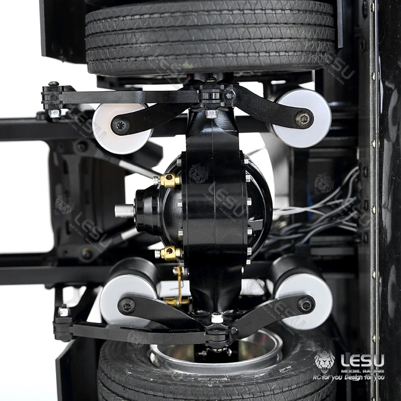 

US Stock LESU Metal Dual Pneumatic Suspension Set X-8004 1/14 TAMIYA RC Tractor Truck Model TH02087-SMT5