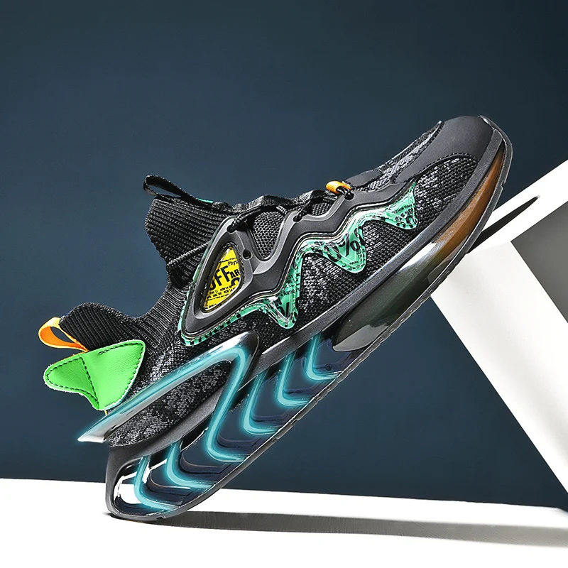 

Мужские Нескользящие кроссовки, дышащие сетчатые, амортизирующие, для бега, уличные кеды, большие размеры 39-45