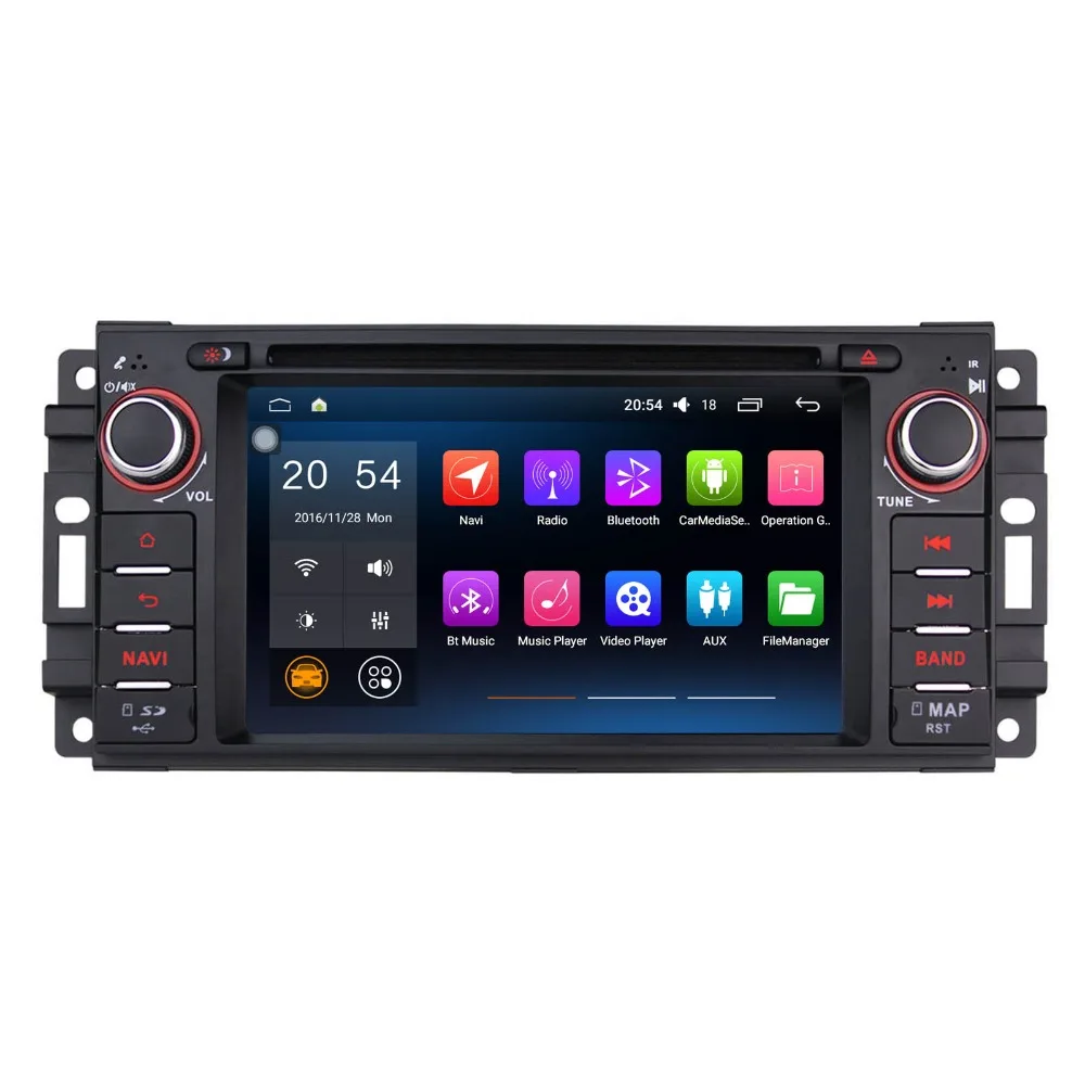 6.2&quot 8 Core Android 8.0 Car Radio For JEEP Commander Grand Cherokee Stereo RAM 4GB Audio ROM 32GB Multimedia Player | Автомобили и