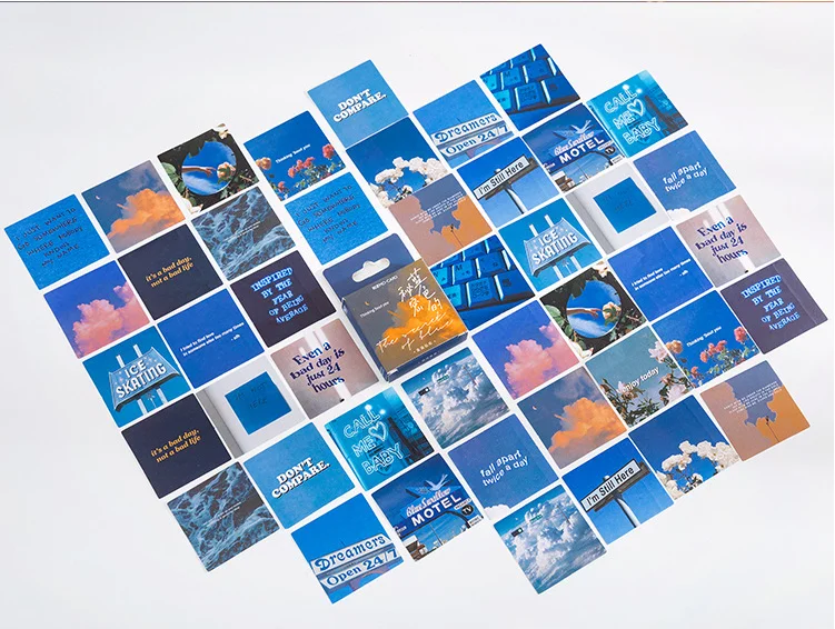 

Happy blue decorative sticker(1pack)