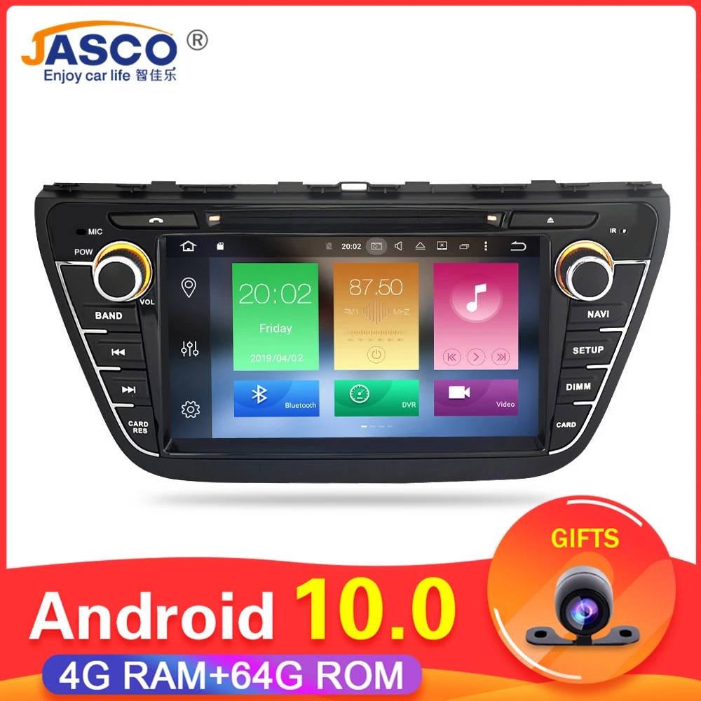 4G RAM Android 10 0 Автомобильный DVD стерео для Suzuki SX4 S Cross 2014 2015 2016 GPS навигация Видео