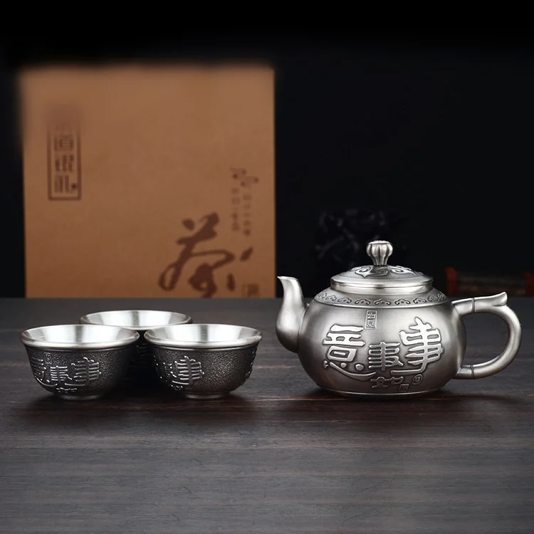 Изысканное серебро 999 Стерлинговое Серебро чайные сервизы все лучшие серебряные