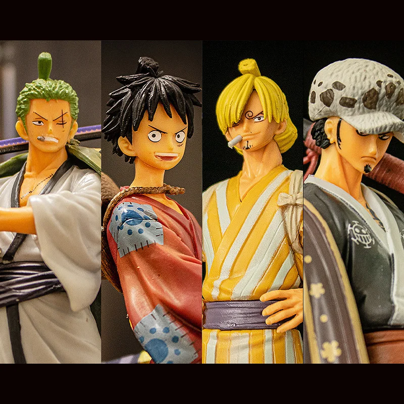 

17cm One Piece Anime Figure Luffy Zoro Sanji Strawhat PVC Action Figure Collectible Model Decoration Toy Doll Christmas Gift