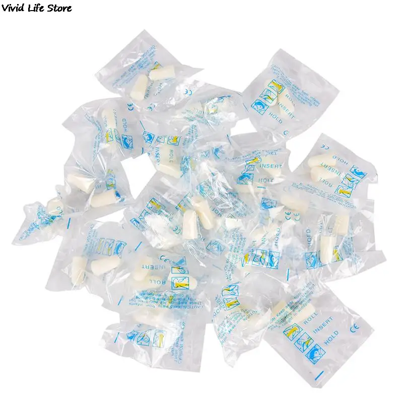 20 пар мягкие затычки для путешествий ушей конические сна защита от шума