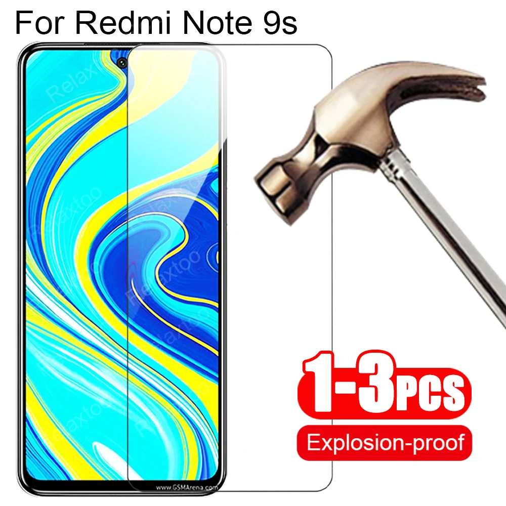 

1-3 Screen Protector For Redmi Note 9s Tempered glass For Redmi Note 8 Pro 8T 9 Pro Max Protective glas For Redmi 9A 9C 9 film