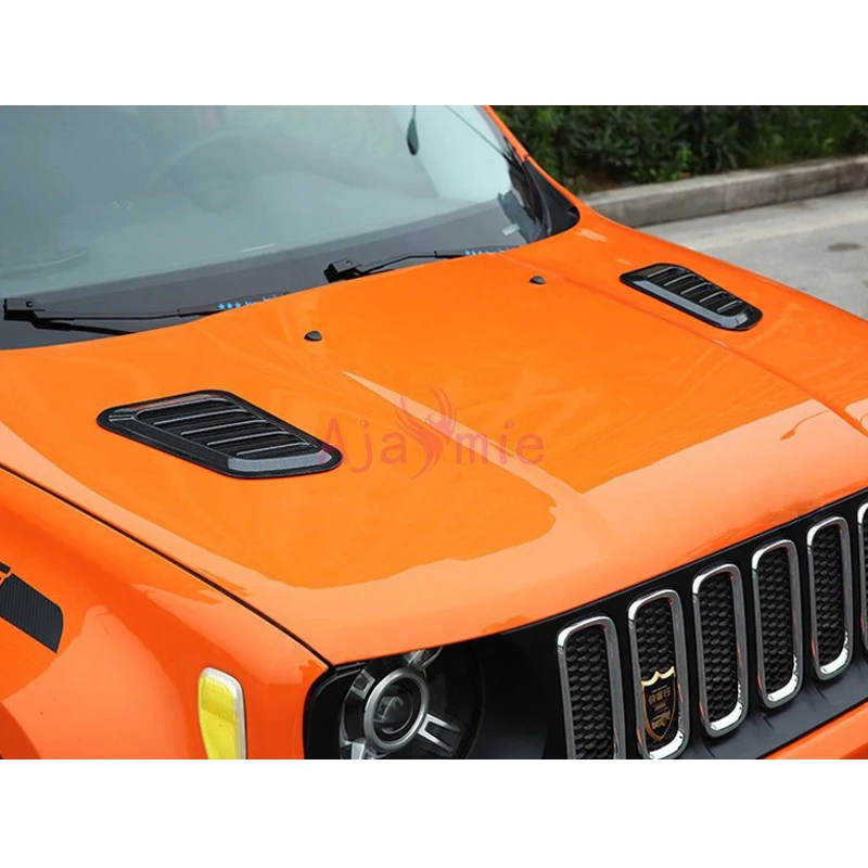 Для Jeep Renegade 2016 2017 2018Car капот из углеродного волокна цвет вентиляционное отверстие