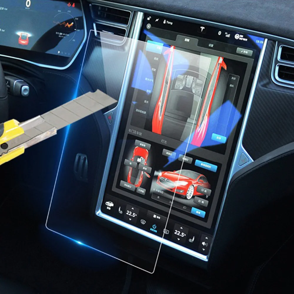 И качественный автомобильный навигатор защитная пленка GPS пленка против царапин для Tesla модель X/S