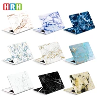 hrh 2 in 1 marble design laptop decal stickers guard skin 111213141516 inch for macbook for hp for dell for lenovo