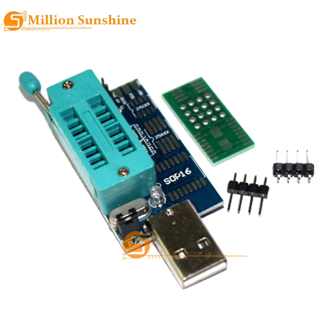 Бесплатная доставка плата Bios MX25L6405 W25Q64 USB программатор с ЖК дисплеем горелка CH341A