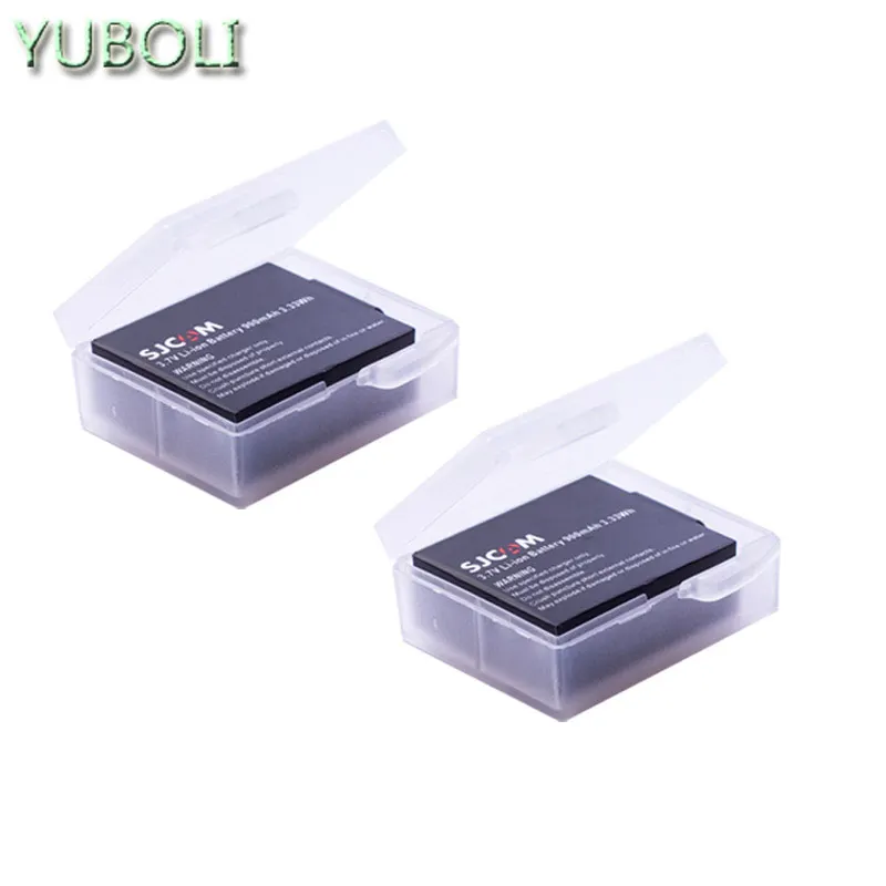 3,7 v 900mAh батарея SJ4000 Батарея SJ5000 SJ6000, Wi-Fi+ ЖК-дисплей 3 лота usb зарядное устройство для спортивной экшн-камеры SJCAM sj 4000 5000 6000 7000 8000 sj9000 M10 - Цвет: 2battery