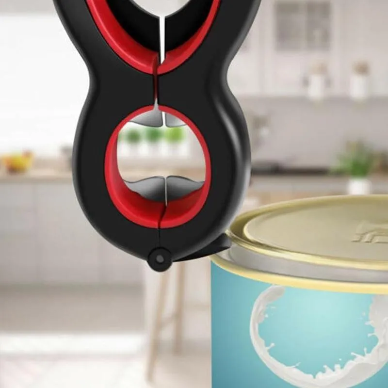 

6 in 1 Multi Jar Opener Function Can Beer Bottle Opener Claw Lid in Gripper Wine Off All Beer Jar Can One Opener Jar Twist O5L7