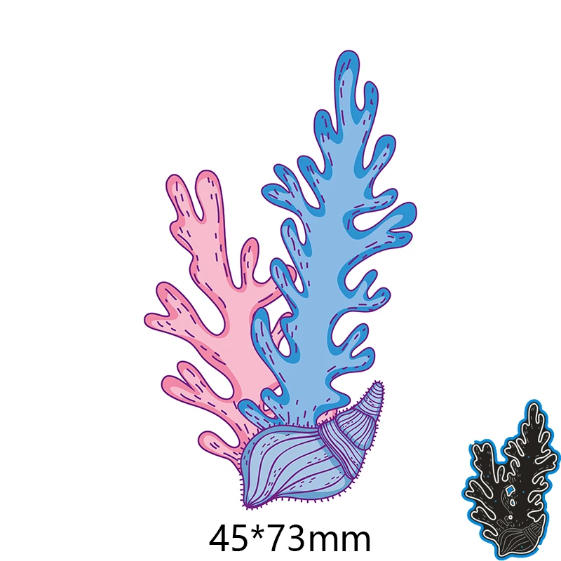 

Металлические пресс-формы Коралловая оболочка новое украшение для скрапбукинга бумаги тиснение «сделай сам» бумажная карточка рукоделие ...