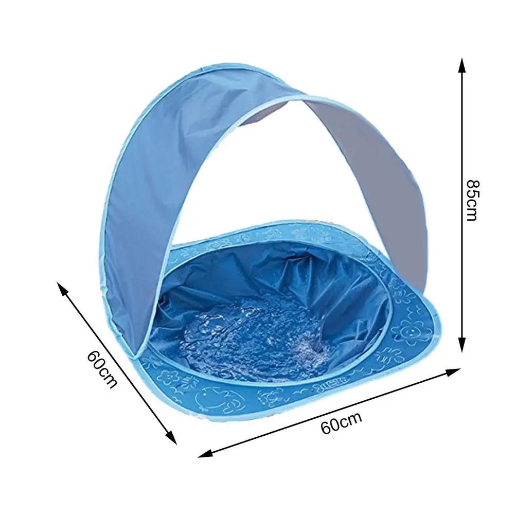 

Baby Beach Tent With Pool Kids Outdoor Camping Easy Fold Waterproof Pop Up Sun Awning Tent UV-protection Sun Shelter Tent