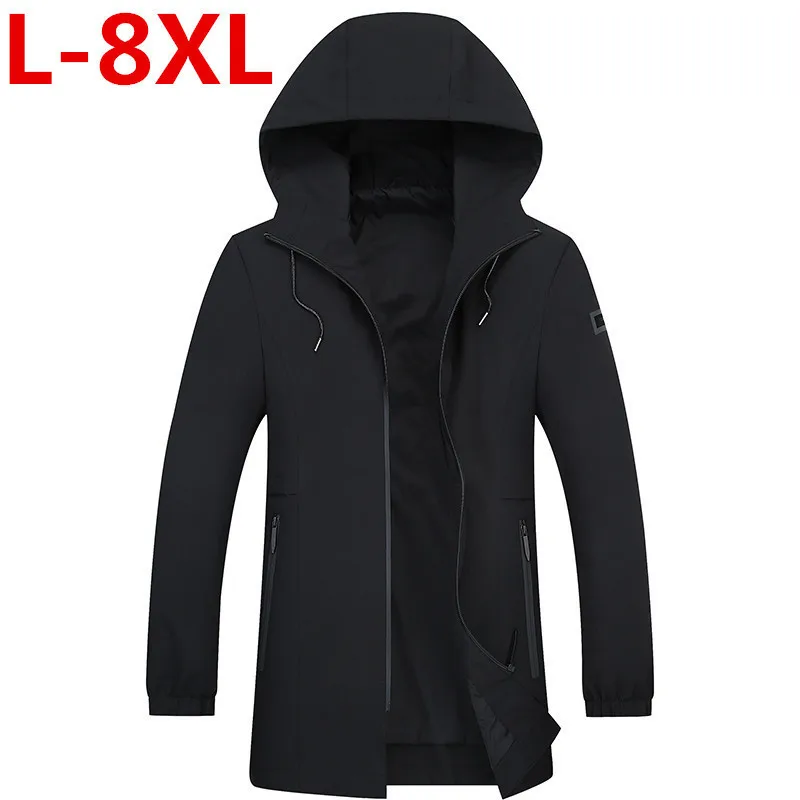 Размера плюс 8XL 9XL 7XL Новый плащ брендовая мужская одежда Одежда высшего качества