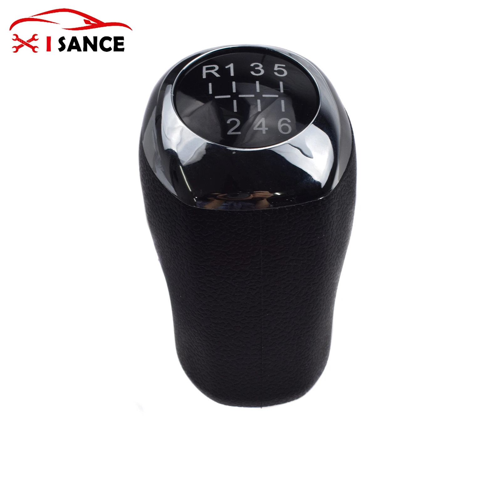 Ручной рычаг переключения передач рукоятка для рычага хромированная кожа 6