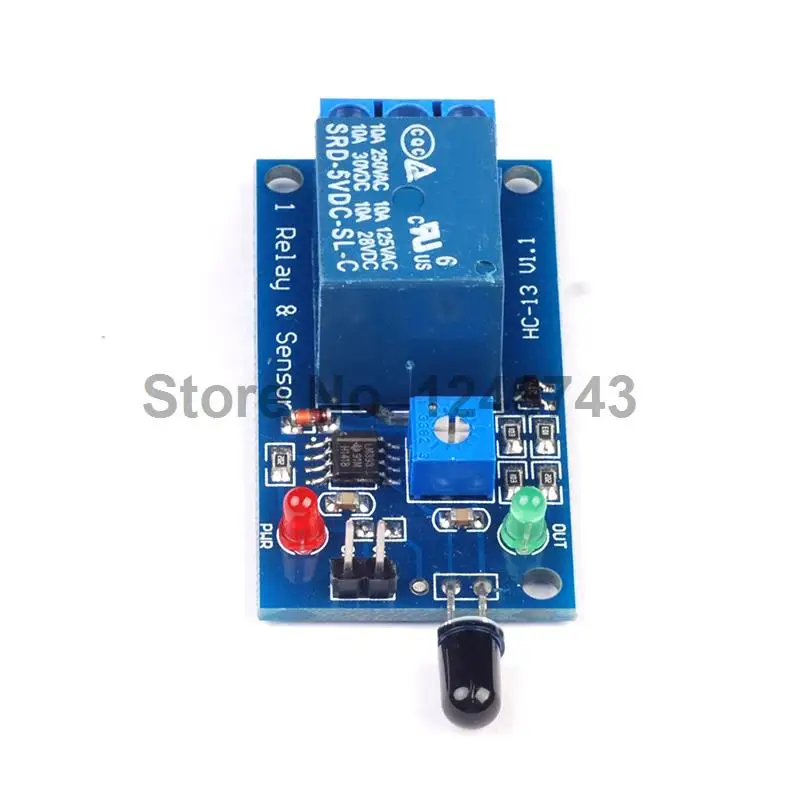 1 канальный модуль датчика пламени 5 В 12 постоянного тока датчик обнаружения огня