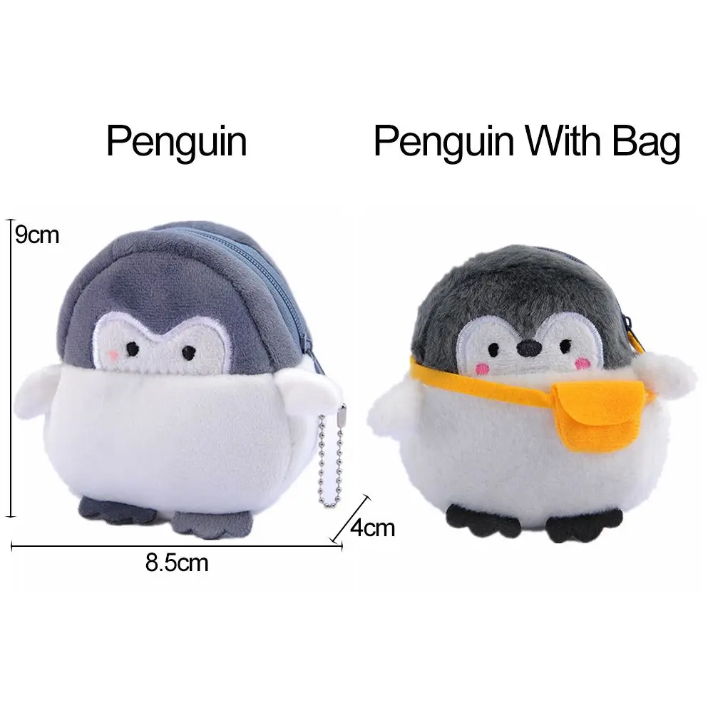 Милый плюшевый Кошелек в виде животного пингвина сумка для монет Сумка с