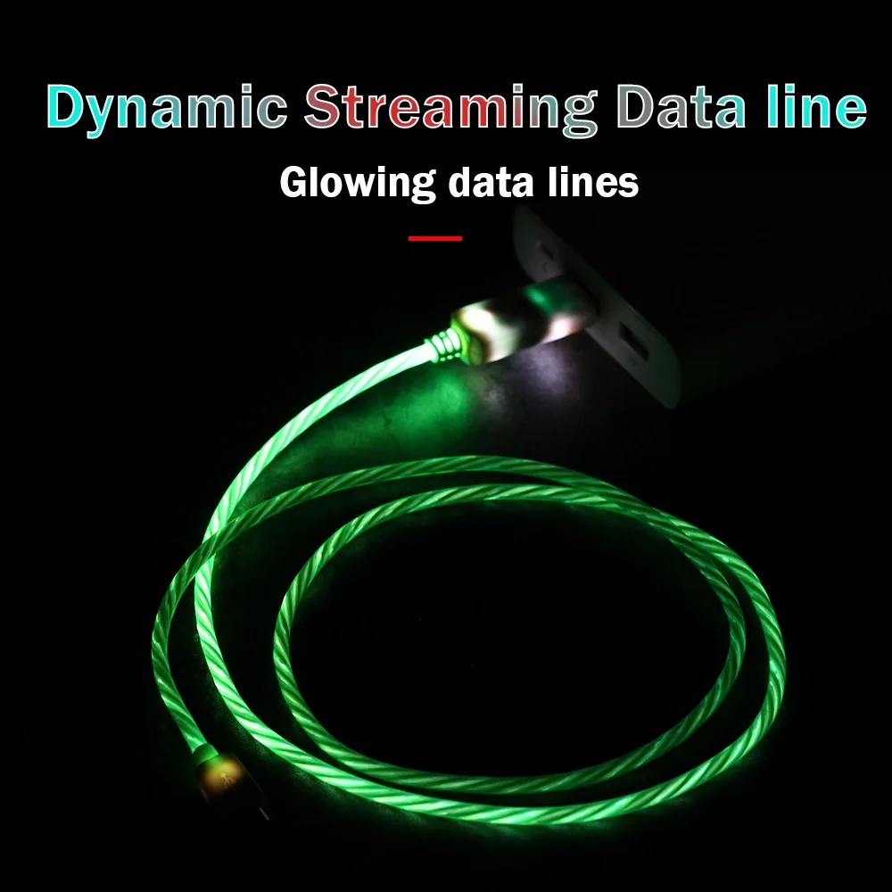 

LED Light USB Cable for Huawei Y5 2018 P20 P30 Honor 10 20 Lite 7X 8X 9X 8A 7S 8S 9S 7C 8C 7A Samsung S21 S20 iPhone X Xiaomi 11