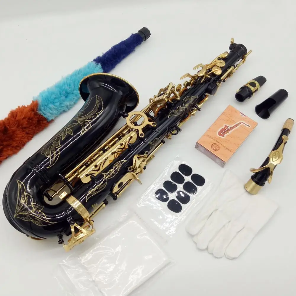 

Alto Saxophone 802 Black Lacquer Professional Sax Alto SA80 II Musical Instruments Professional Reeds Neck Mouthpiece