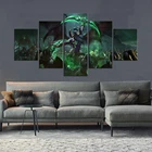 5 шт., HD картинка, WOW Hero Illidan Stormrage, настенные наклейки, плакаты для видеоигр, постеры для декора стен