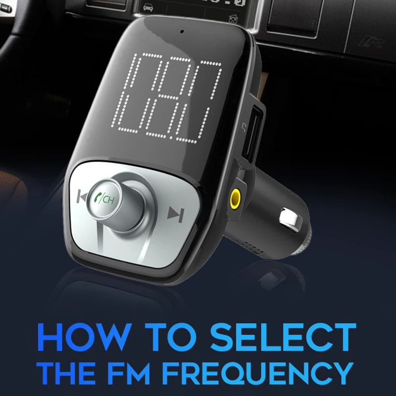 Top Mp3 Player Bluetooth Cigarette Lighter Charger Auto Dual Usb Charge Vehicle Hand-Free Music Car Qc 3.0 12V Socket. | Электроника