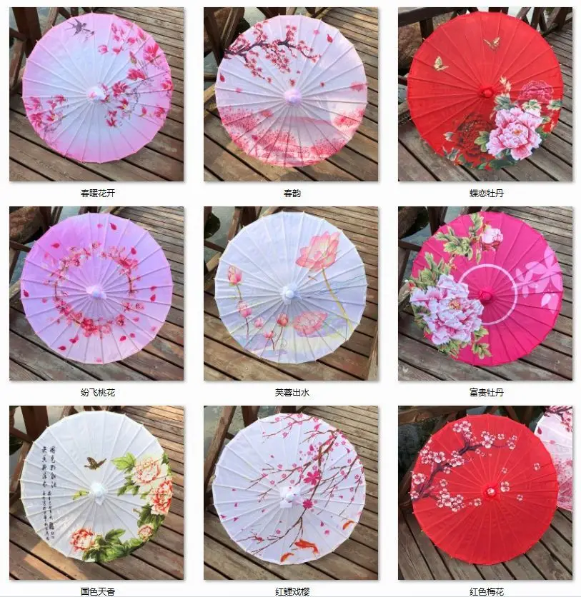 Зонт в стиле аниме Классический зонтик из промасленной бумаги украшение для