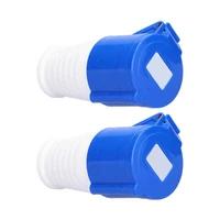 2pcs industrial socket connector excellent conductivity waterproof 3 pin durable industrial connector 220v to 250v