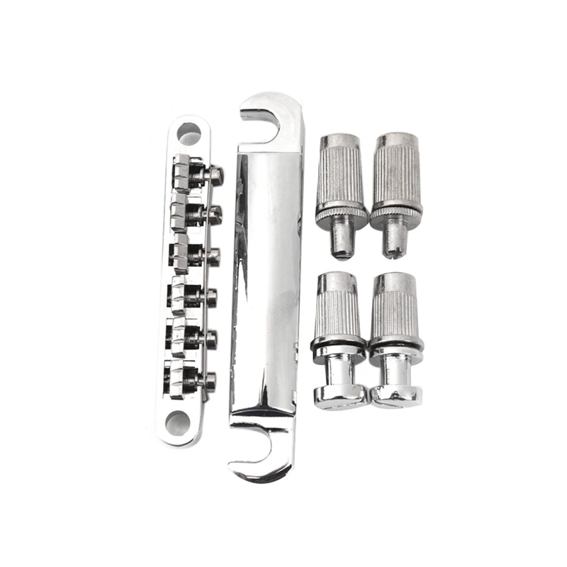 Горячий 12 струнный хвостовик и мост Набор для электрогитары серебряный