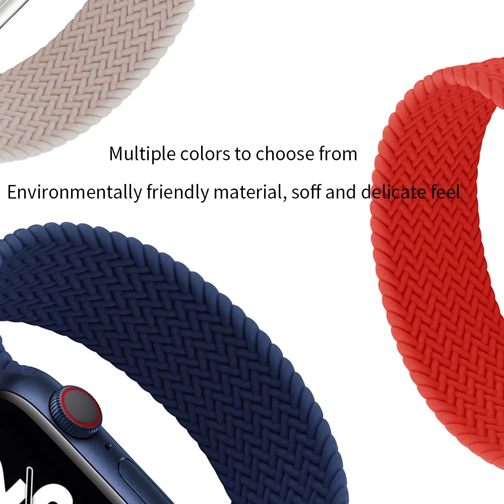 Solo Loop for Apple Watch Strap 44mm40mm 45mm41mm 49mm 38mm42mm Elastic Silicone Watchband Bracelet iWatch Serie 87 6543 SE Band