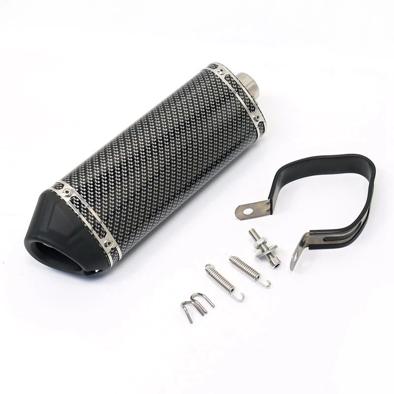 

38mm Carbon fiber Universal Motorcycle Exhaust Modified Motocross Muffler pipe silencer escape moto Dirt Pit Bike